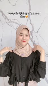 Hijab Bergo Sport Ukuran S Kerudung Instan Olahraga Pendek Jilbab Sporty Jersey Free Pouch