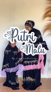 Mukena Dewasa Travel: Mukena Katun Rayon Bordir Timbul Terbaru & Putri Malu Series