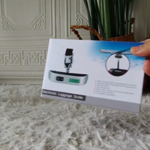 Penimbang Bagasi Elektronik | Digital Luggage Scale 50kg Portable Travel Weight Checker Temperature