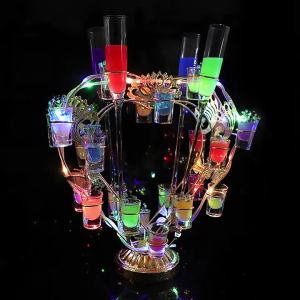 LED Lighting Rechargeable Cup Stand for Bars KTV Commercial
