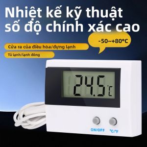 Nhiệt Kế Kỹ Thuật Số Mini ST-1A Với Cảm Biến Đầu Dò Chống Nước Cho Bể Cá Tủ Lạnh Bể Cá - Đồng Hồ Đo Nhiệt Độ Ngoài Trời Trong Nhà
