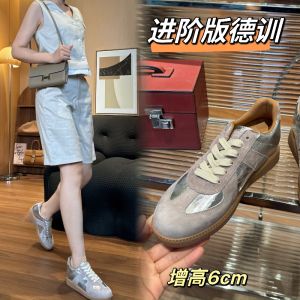 รองเท้าหนังแท้แฟชั่นสำหรับผู้หญิง ทรงสูง ส้นสูง รองเท้าลำลองแบบสวมสบายสำหรับฤดูร้อน วัสดุด้านในเป็นหนังแกะ รองเท้าสไตล์ย้อนยุคแบบสวมสบาย