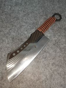 มีดครัวปังตอทำครัว วัสดุใบ:7Cr17Mov งานเต็ม