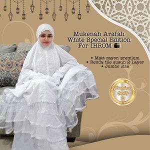 Mukena Mewah Cantik Terkini Mukenah Dewasa Katun Premium Arofah Terbaru Kekinian Jumbo Elegan