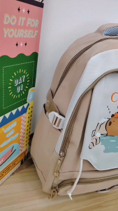D1-213 CAPYBARA DESIGN Korea Backpack / 书包 / Beg Galas Sekolah ( Primary & Secondary Saiz 45cm ) Backpack / 背包