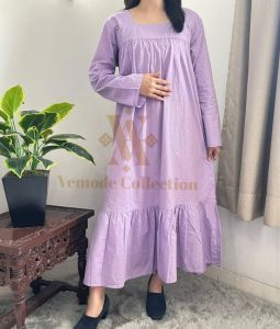 [VEMODE] #04 DRESS CASUAL RUFFLE NANA 100% COTTON