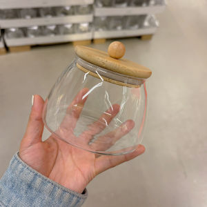 Retro Kính Chịu Nhiệt Kín Bảo Quản Bình Có Nắp Đậy Cho Trà菊花 Hoa Hồng Hoa Cam Khô Vỏ Cà Phê Và Ngũ Cốc Bảo Quản