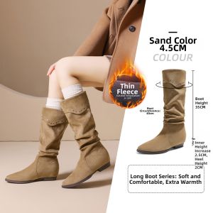 Josiny | Retro Brown Cowboy Over-the-Knee Boots