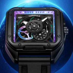 Fairwhale | MARK FAIRWHALE 6320 Watches for Men Automatic Movement Silicone Strap Luminous Waterproof Sports Mechanical Watch
