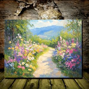 Bộ Trò Chơi Ghép Hình Dành Cho Người Lớn - Chủ Đề Vườn Mùa Xuân Monet 500/1000/1200/2000 Mảnh Ghép Trò Chơi Thử Thách Trí Não Trang Trí Nhà Cửa Quà Tặng