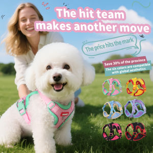 Cat Harness Leash Set Dog Escape Proof Breathable Mesh Reflective Strip Soft Adjustable Kitten Walking Puppy Pet Harness Vest