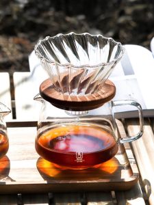 Hand-Poured Coffee Pot Set Fine Neck Drip Kettle Sharing Brewing Kettle Coffee Filters Cup Filter Coffee Brewing Tools