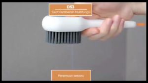 Sikat Sepatu Sandal Serbaguna dengan Lubang Sabun Pembersih Sandal Sepatu Multifungsi Soft Premium