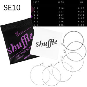 IRIN | Shuffle Electric Guitar Strings High Carbon Alloy Core Anti-Rust Coated Surface Durable Guitar String for Guitar Maintenance Use