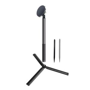 Golf Magnetic Tripod Selfie Stand With Stake Spike For Golf Swing Height Adjustable Magnetic Golf Phone Stand Tools Accessories