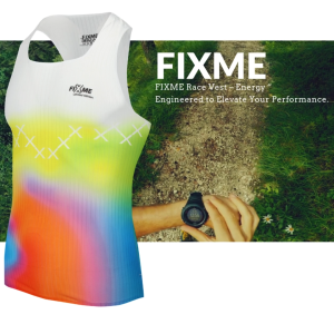 (3สีใหม่ ) ชาย  FIXME Race Vest เสื้อกล้ามวิ่ง ผ้าคุณภาพสูงจาก อิตาลี