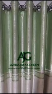 Gorden Jendela Pintu Minimalis Smokring Bahan Embos Bludru Tebal Motif Abstrak Mewah 12 Ring Glossy