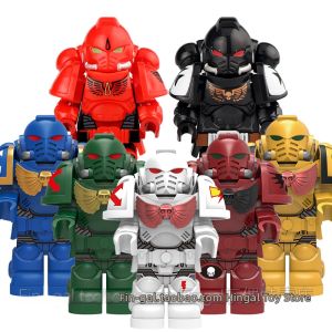 Third-party MOC Warhammer 40K Black Templar Space Marine Intercessor Minifigure Toy