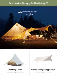 CNHIMALAYA | Lều Dã Ngoại Kích Cỡ Lớn Hoa Văn Chống Nước và Chống Nắng