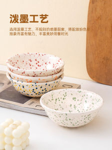 Creative Ceramic Bowl 6 Inches Dessert Soup Bowl Large Size Breakfast Salad Bowl Home Use Dinnerware Set Yoghurt Bowl