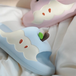 [TOP2] Kids 2025 Summer New Cute Apple Design Slide Sandals For Girls Boys Non-Slip Light Weight Comfortable Couple Houe Indoor Outdoor Shower Beach Thick Bottom Casual Flip Flops