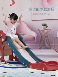 Cầu trượt khủng long cho bé từ 1-6 tuổi tặng kèm khung bóng rổ và bóng bảo hành 12 tháng