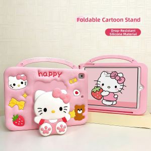 YINJIN | Adjustable Stand with Pen Slot Shockproof Cartoon iPad Case for Air5/Air6/Pro11