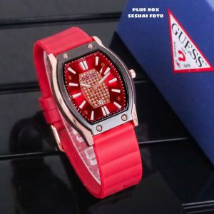 Jam tangan Guess wanita tali karet model terbaru premium 126
