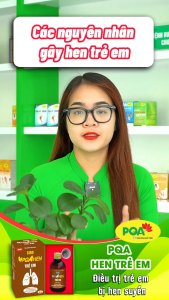 Siro Hen Trẻ Em PQA dùng cho bé ho viêm phế quản khò khè hen phế quản
