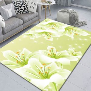 INS Style Floral Luxury Crystal Velvet Rug
