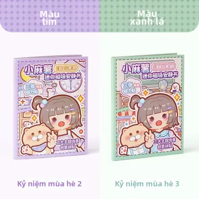 Small Mochi Magnetic Stickers Quiet Book Home Time New Bé Gái No Cutting Designer Childrens Toy Jewelry DIY Creative Stick-On
