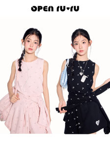 opennunu | Custom Printed Love Patterns Girls Fall Three-Piece Suit
