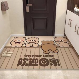Wanrenfu Carpet | Non-slip Washable Customizable PVC Leather Door Mat