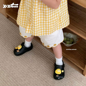 Cute Cheese Pattern Childrens Sandals EVA Clog Shoes Arch Support Summer Beach Footwear for Boys And Girls