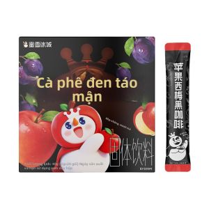 MIXUEBINGCHENG | Bột Cà Phê Tức Thời Apple Plum Black Dễ Mang Đi Phù Hợp Văn Phòng