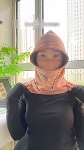 Khẩu Trang Mũ Hoodie Chống Nắng UV Đa Năng Vải Thun Lạnh Thoáng Mát Cao Cấp ( Mũ Trùm Đầu Dây Rút Co Giãn Thấm Hút Tốt )