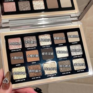 Natacha 2022 New Cement Eyeshadow Palette Pearl Glossy Student Affordable Daily Light Makeup Small Niche Brand High-End INS