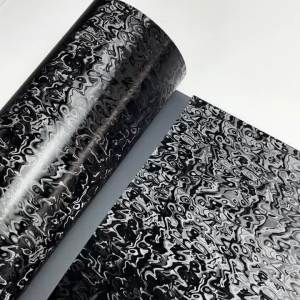 Premium PET Black Grid Checkered Carbon Fiber Vinyl Wrap Film With Air Release Self Adhesive DIY Car Motorcycle Bicycle Sticker