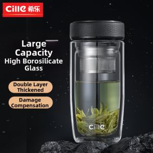 CILLE | Double Layer Borosilicate Heat Resistant Cup