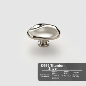 UCUBE | French Luxury Silver Modern Minimalist Chinese Style Drawer Handle Single Hole