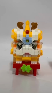 Lelebrother Chinese New Year Lion Dance Micro Building Blocks | DIY Mini Brick Toy | Festive CNY Gift Set *READY STOCK*