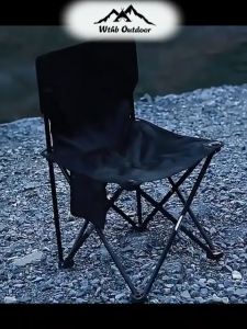 Compact folding chair reclining backrest Suitable camping street vending and households