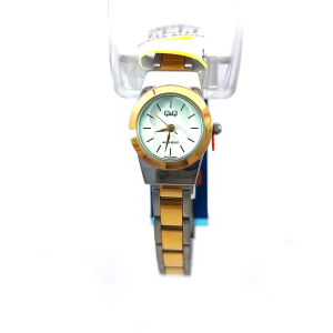 Q&Q Two-Tone Petite Analog Stainless Steel Watch (Q74A-003PY)