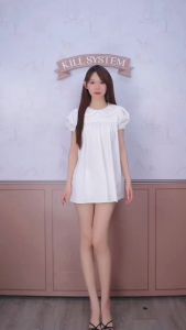 [HÀNG MỚI VỀ] Đầm babydoll cổ tròn tay phồng YUTASHI - KILL SYSTEM