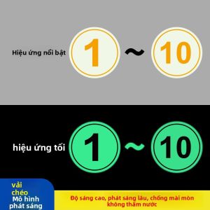 RUIKELAIXIANG | Nhãn Dán Số Chống Nước Phát Sáng Đêm