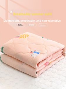 New 2025 Washable Air Conditioner Quilt for Students Spring Autumn Single Person Summer Cool Quilt Childrens Fiber Filled Duvet