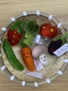 กระเป๋าสตางค์ผ้าฟูตาป่าผัก ดอกกวางตุ้ง ถั่วเหลือง กระเพรา จี้กระเป๋า เค้ก ห้อยกระเป๋า กระเป๋าใส่เหรียญ