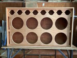 ตู้ลำโพงเปล่างานดิบ ไม้แท้ 15มิล 8นิ้ว8ดอก แหลม8ดอก