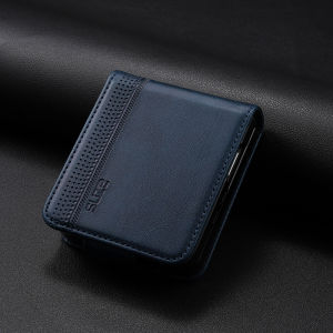 szhaiyu | Leather Cards Solt Holder Wallet Phone Case for Samsung Galaxy Z Flip 8 7 6 5 4 Flip8 Flip7FE 5G Kickstand Shockproof Back Cover