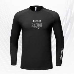 FINDPOWER&FIPO | Logo Customization Fast Drying Sport T-Shirt Long Sleeve Round Neck
